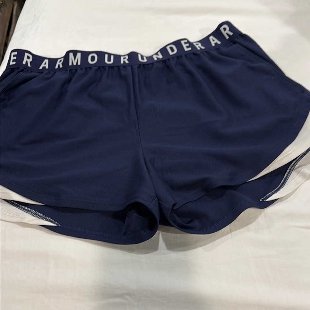 Under Armour Women's Dark Blue Athletic Shorts
